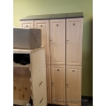 2 Door, Single Bank Lockers, 12x18x72" with Locks